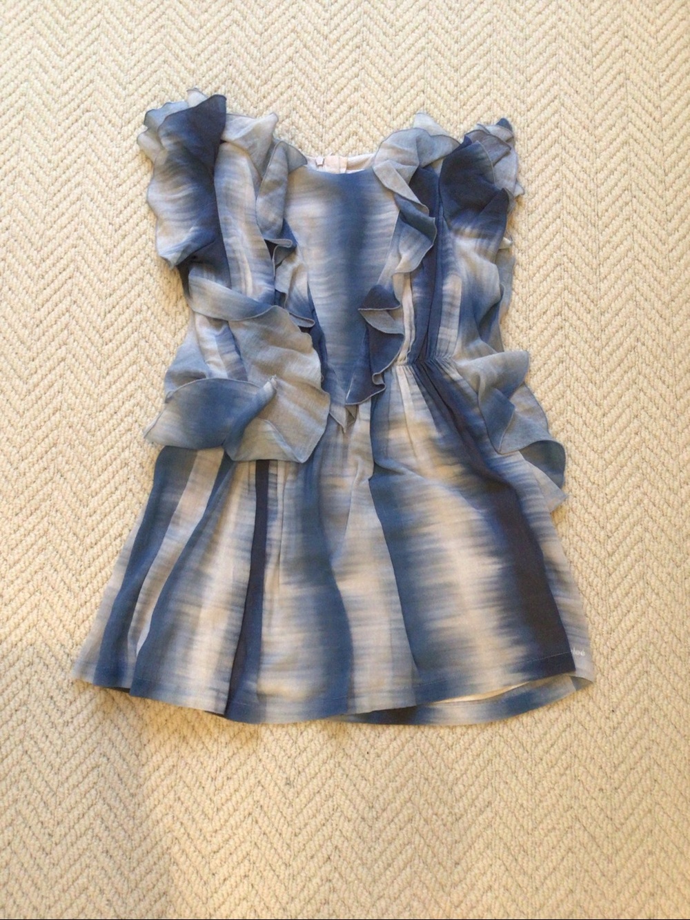 Blue Ruffle Girls' Dress